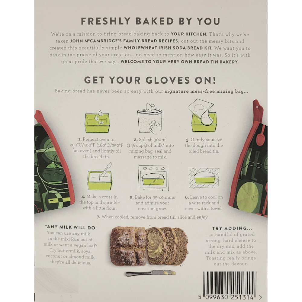 John McCambridge Irish Soda Bread Kit, 360g A Taste of Home Haarlem