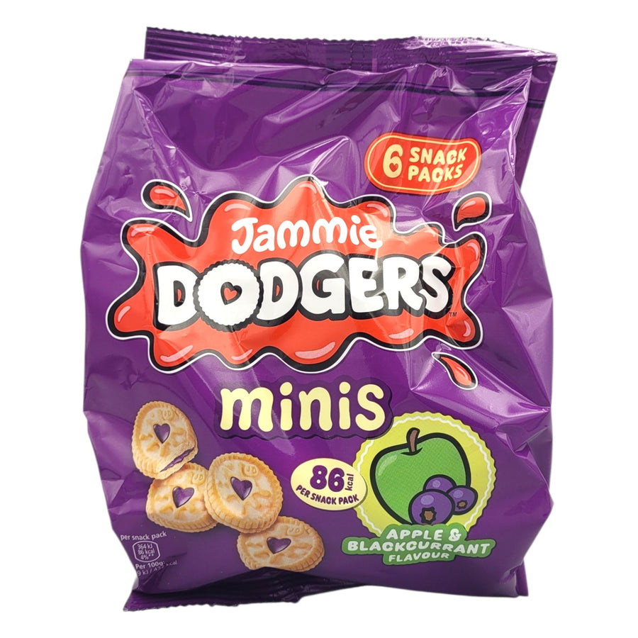 Burtons Jammie Dodgers 6 Pack Apple  and  Blackcurrant Minis 120g