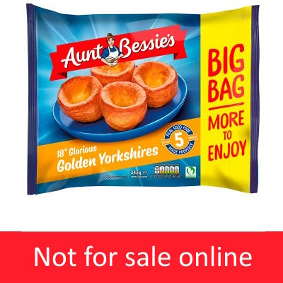 Aunt Bessie's 18 Golden Yorkshire Puddings 342g