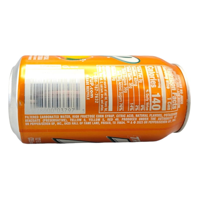 7Up Tropical 355ml ingredients
