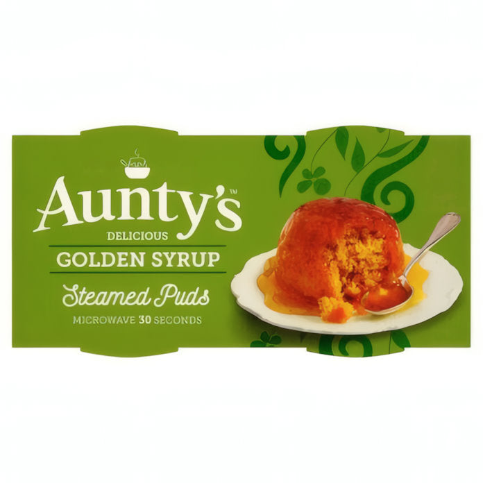 Aunty's Golden Syrup Steamed Puddings, 2x95g