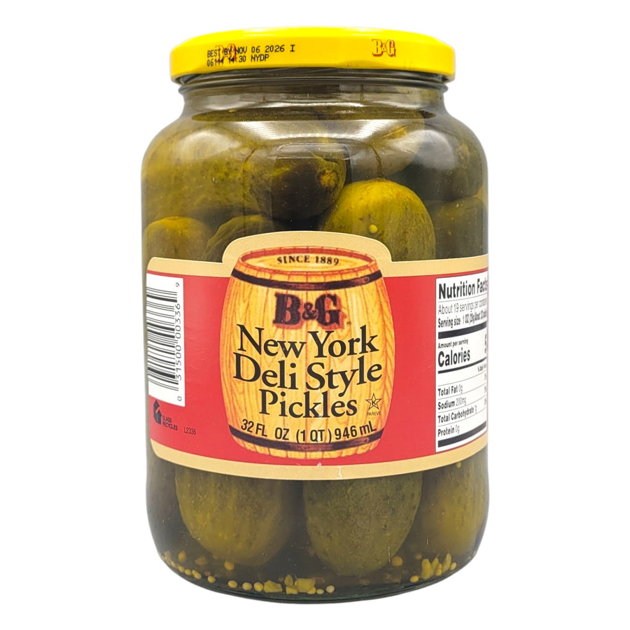 B and g New York Deli Style Pickles 945ml