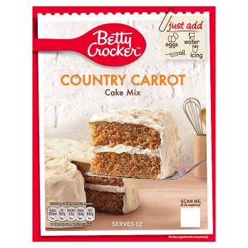 Betty Cro cker Country Carrot Cake Mix, 425g new package
