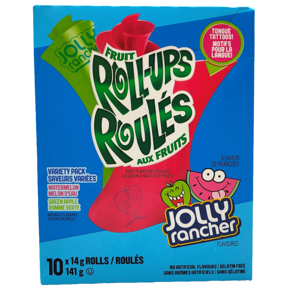 Betty Crocker Fruit Roll-Up Jolly Rancher, 10-pack
