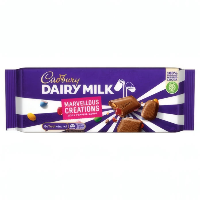 Cadbury Marvellous Jelly Popping Bar, 160g