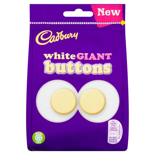 Cadbury White Buttons bag 100g