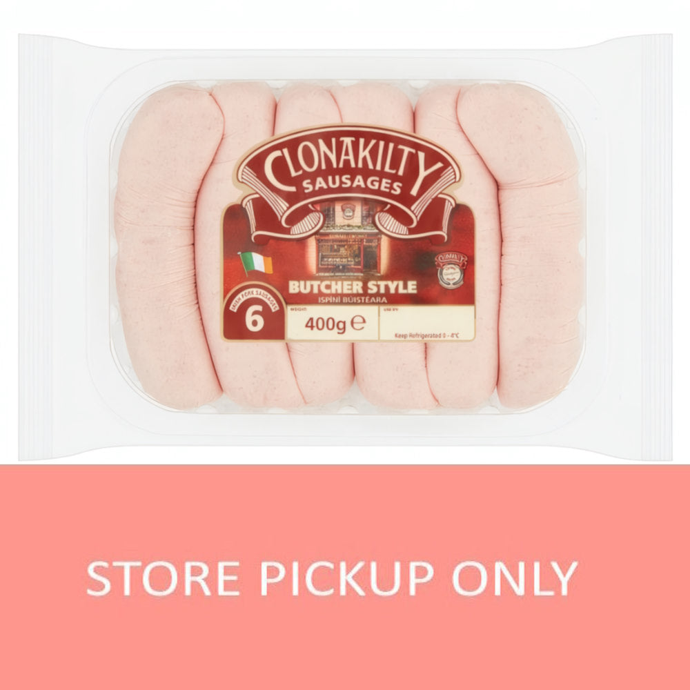 Clonakilty Butcher Style Sausages 6pk, 400g