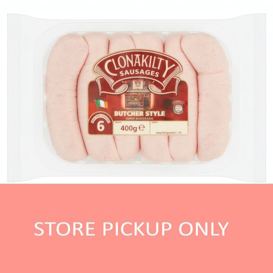 Clonakilty Butcher Style Sausages 6pk, 400g