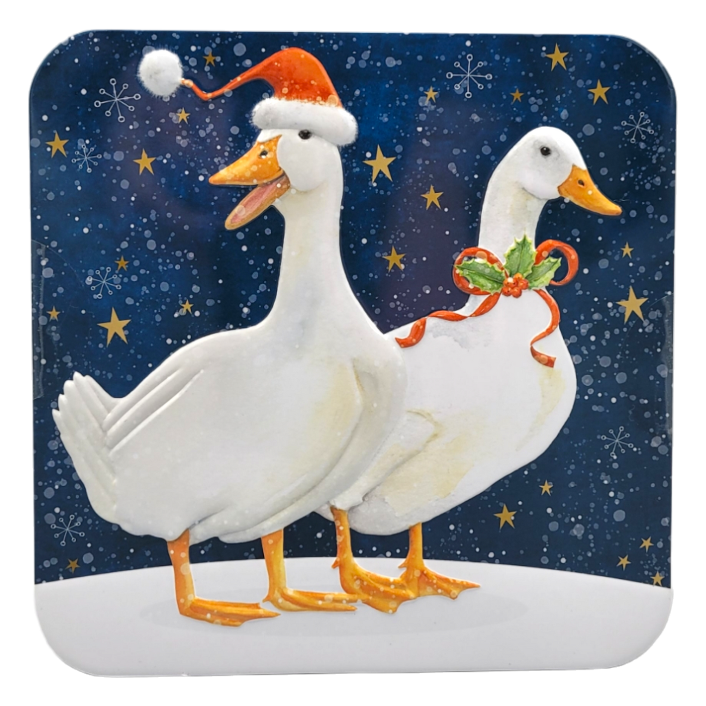 Farmhouse Biscuits Embossed Geese Tin 400g