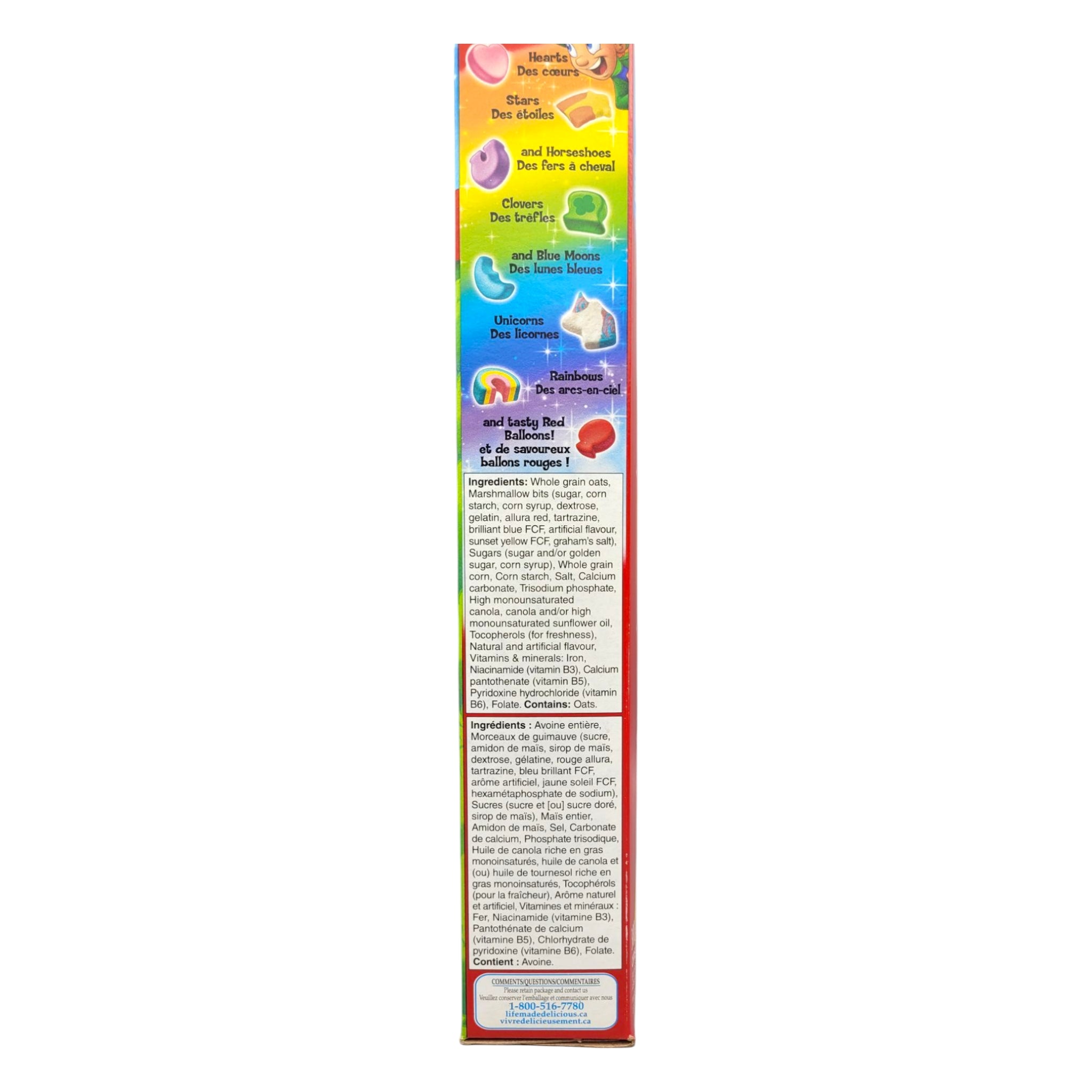 General Mills Lucky Charms, 300g ingredients
