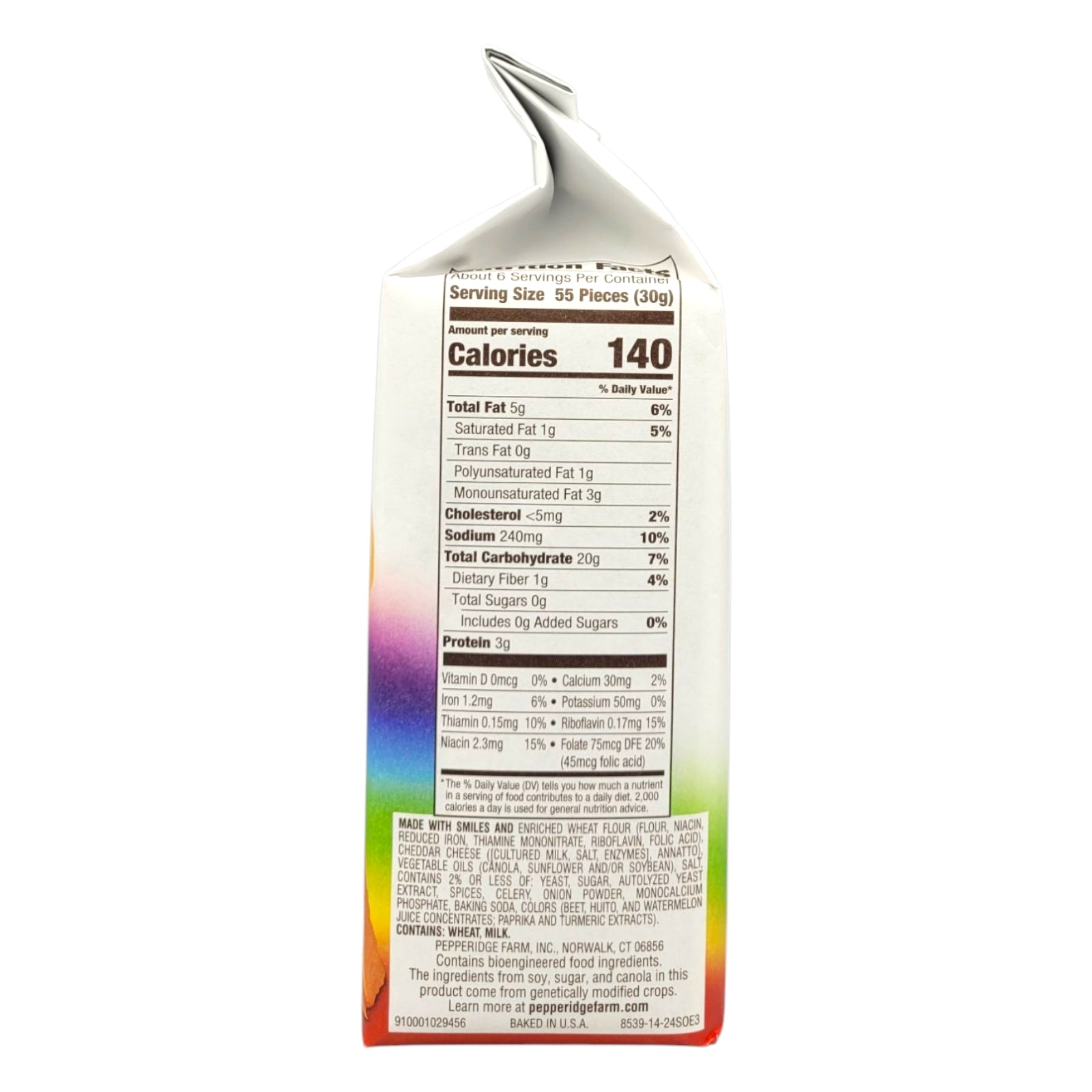 Goldfish Colors 187g ingredients