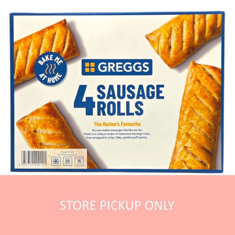 Greggs 4 Sausage Rolls 427g