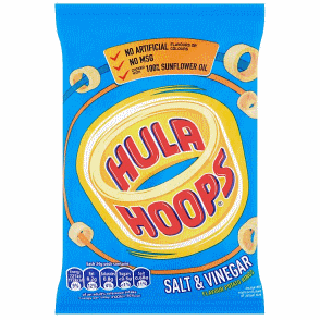 Hula Hoops Salt and Vinegar, 34g