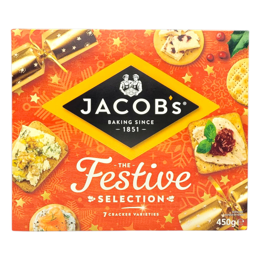Jacobs Christmas Biscuits For Cheese 450g festive selection