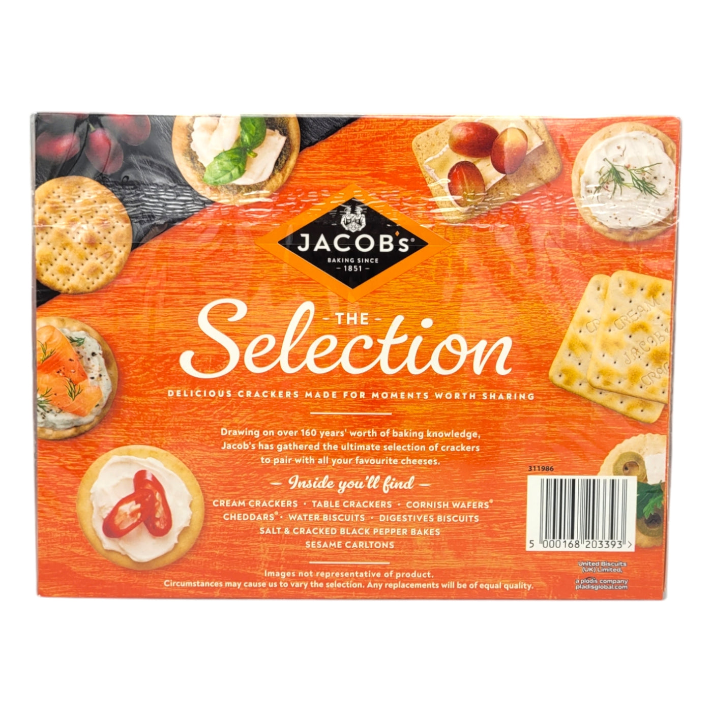Jacobs Cracker Selection, 300g ingredients