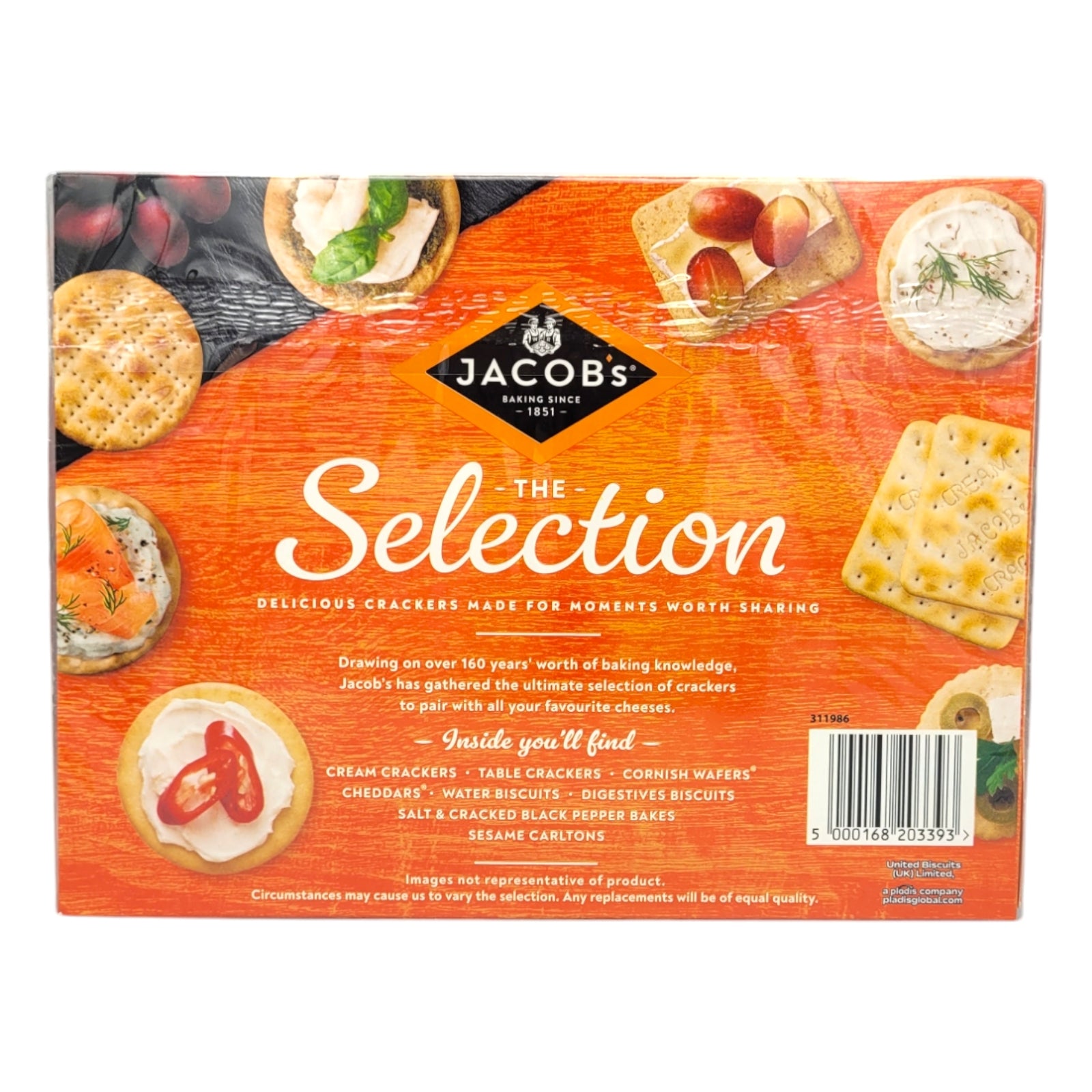 Jacobs Cracker Selection, 300g ingredients