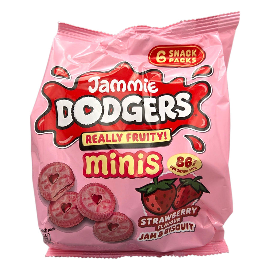 Jammie Dodgers Really Fruity Strawberry Minis, 6-pack, 120g