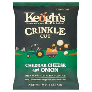 Keogh's Crinkle Cut Cheese and Onion, 45g