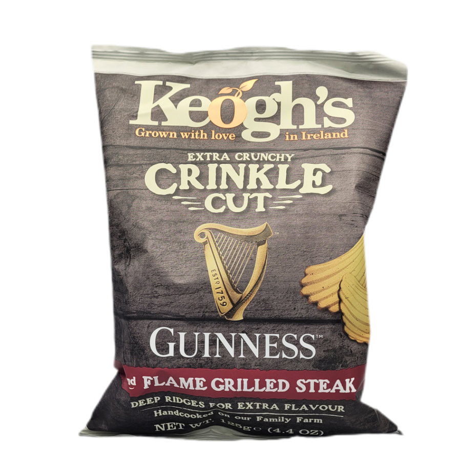 Keogh's Crinkle Guinness and Flame Grilled Steak 125g