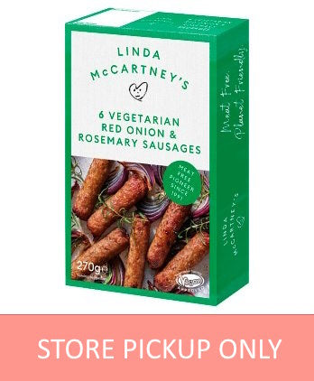 Linda McCartney's 6 Vegetarian Red Onion & Rosemary Sausages
