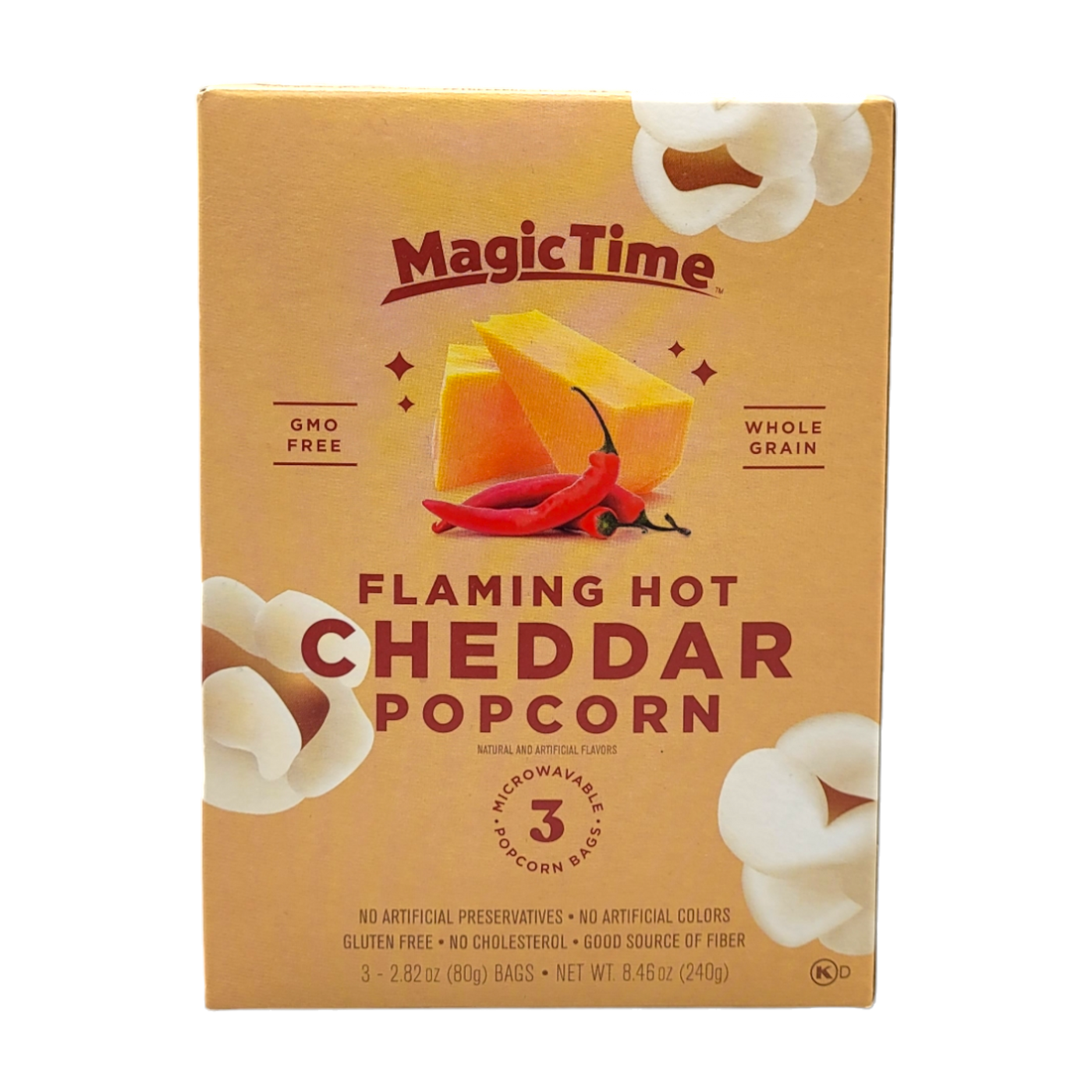 Magic Time Flaming Hot Cheddar Popcorn, 240g