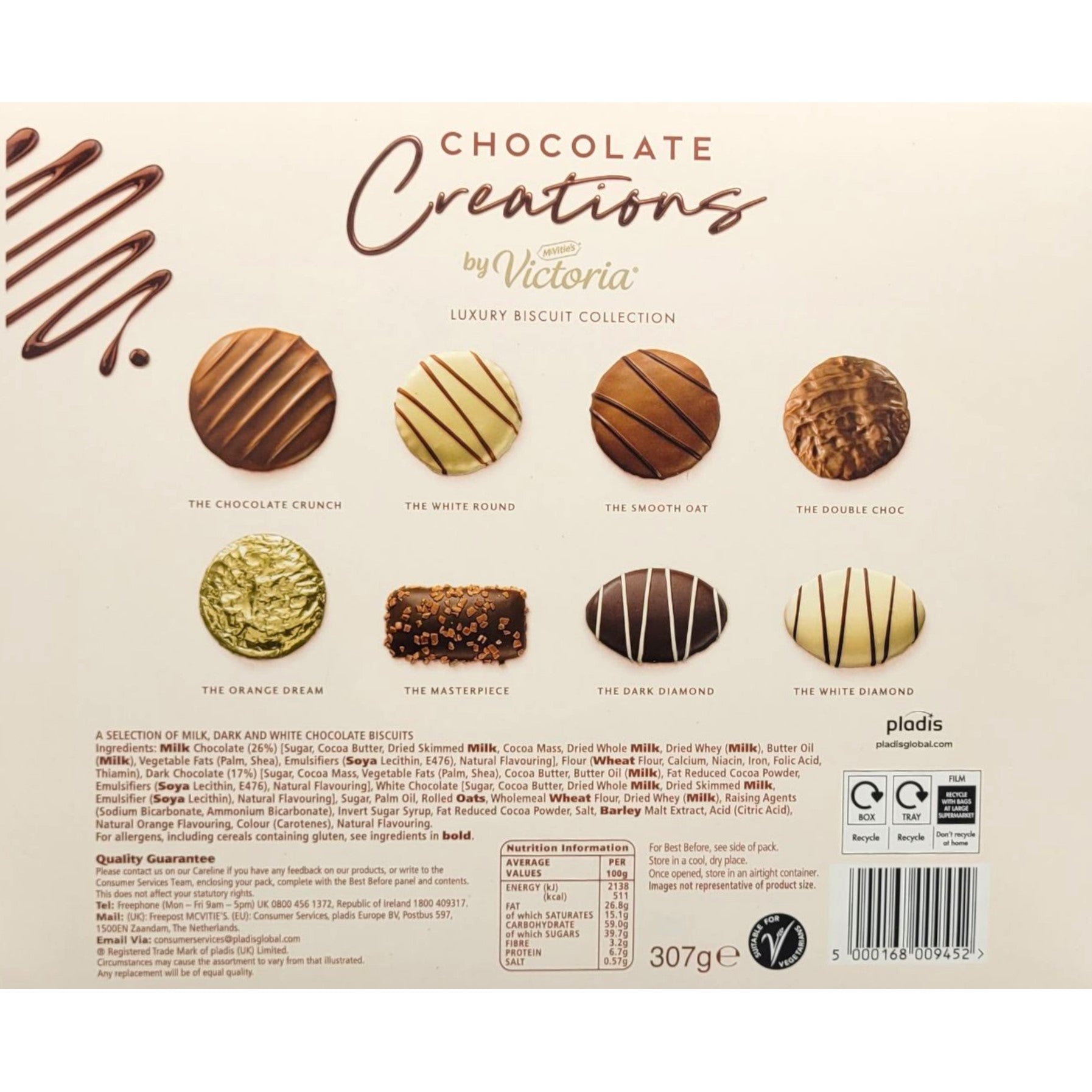 McVitie's Victoria Creations 307g inside