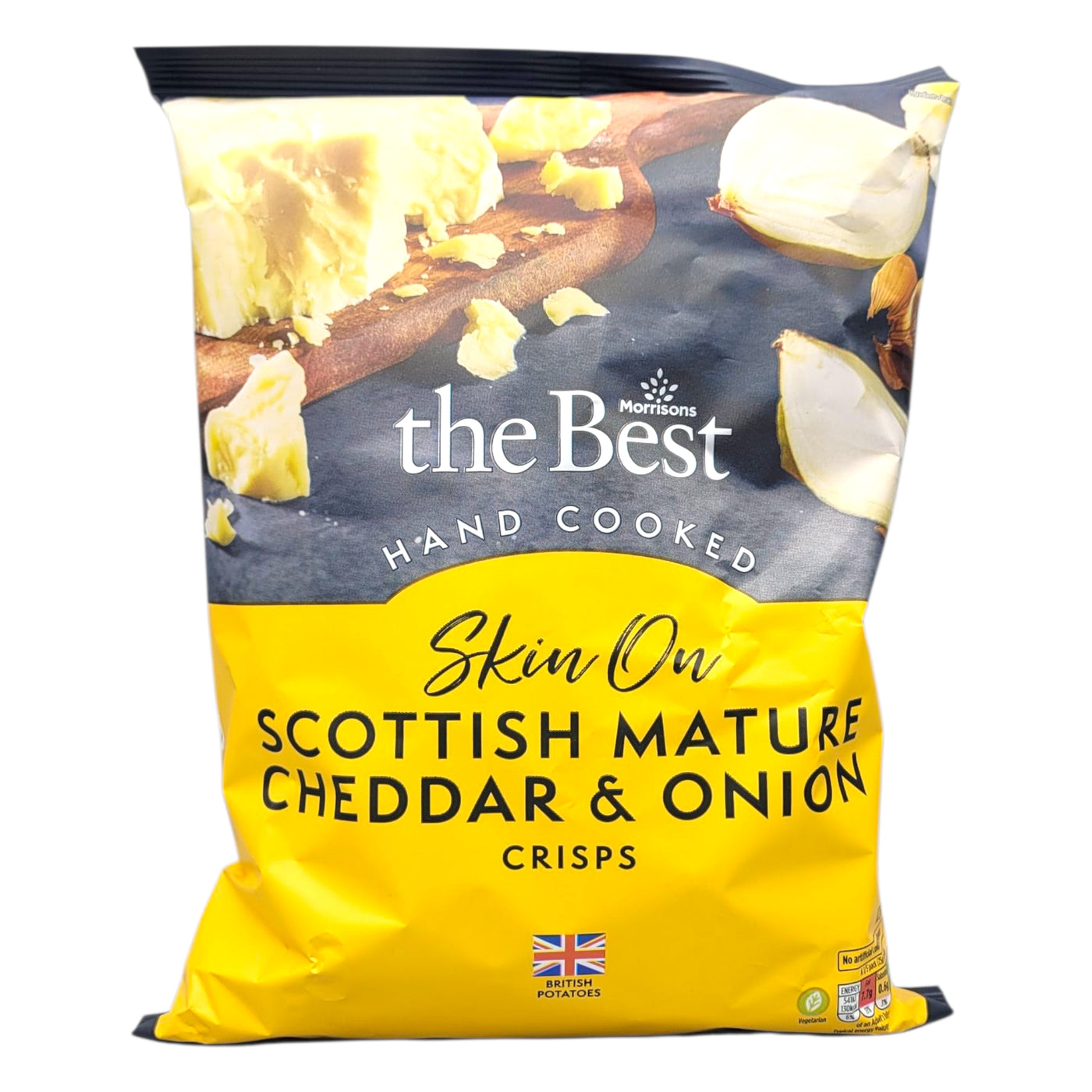 Morrisons The Best Mature Cheddar and Onion Crisps, 125g