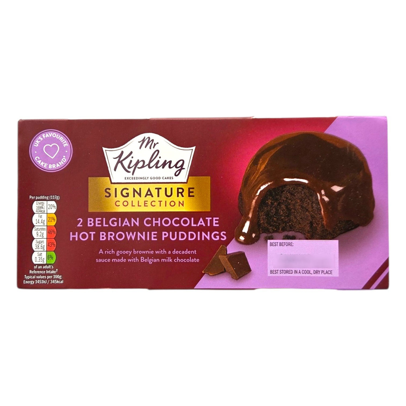 Mr Kipling Signature 2 Hot Brownie puddings