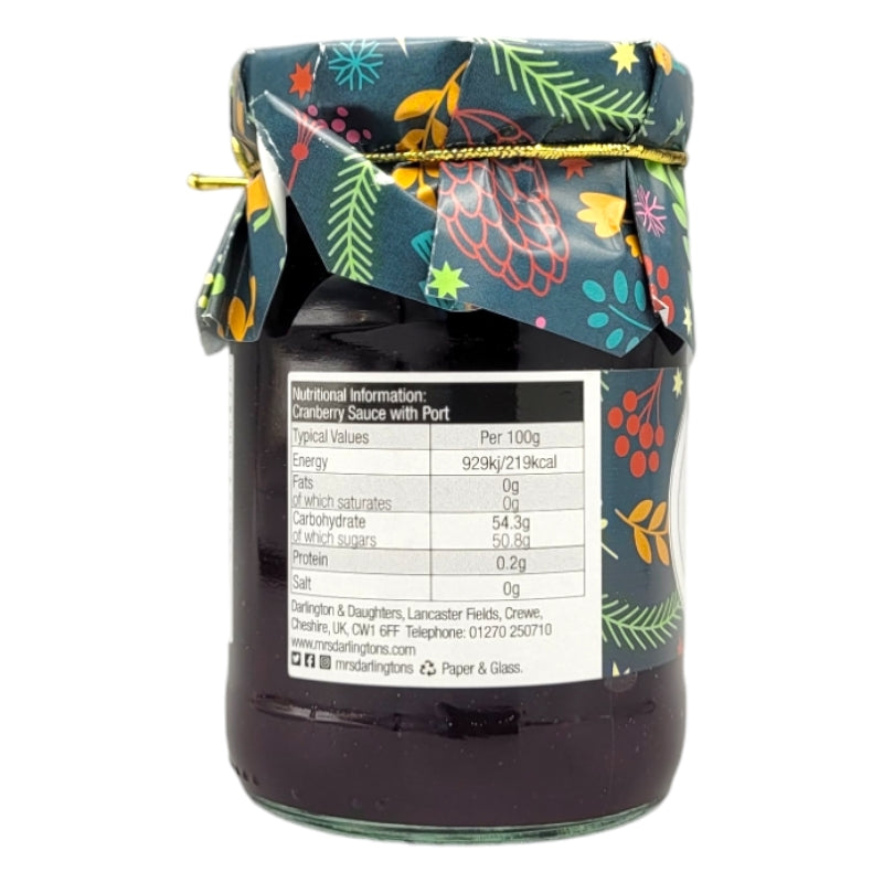 Mrs. Darlington's Cranberry Sauce 200g ingredients