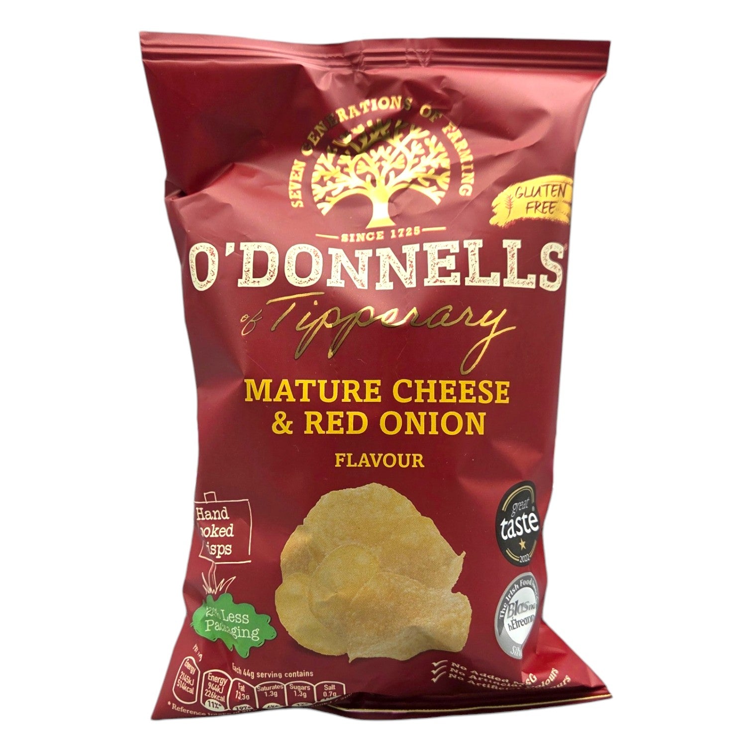 O'Donnels mature cheese and red onion, 44g real photo :)