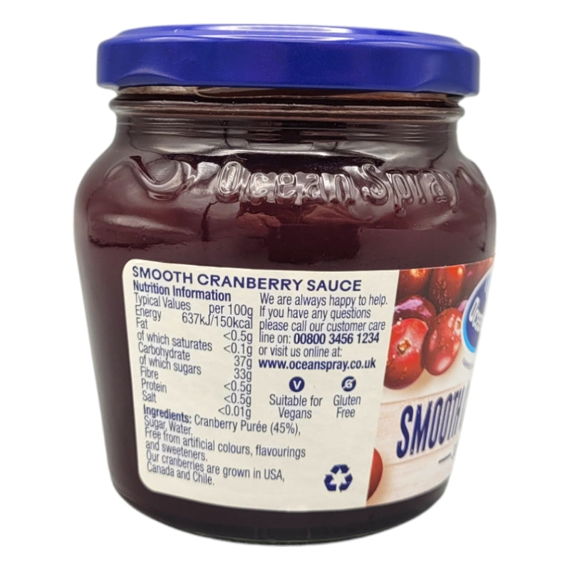 Ocean Spray Smooth Cranberry Sauce 200g ingredients