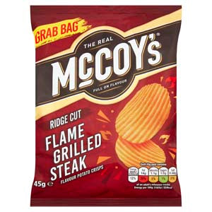 Mccoys Flame Grilled Steak Crisps, 45g