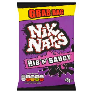 Nik Naks Rib N Saucy 45g