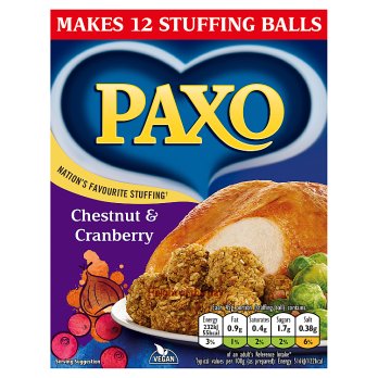 Paxo Chestnut &amp; Cranberry Stuffing Mix 170g