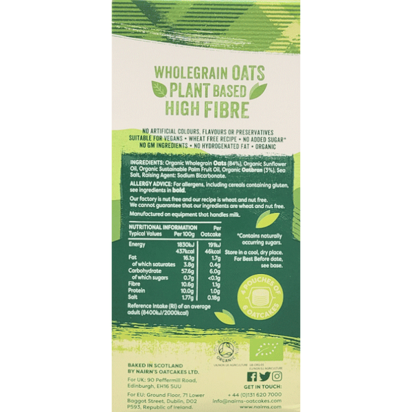 Nairn's Organic Scottish Oatcakes
