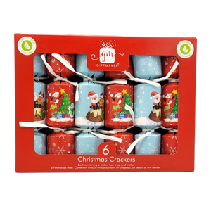 Giftmaker Santa and Friends Mini Crackers 6-pack
