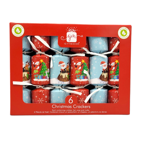 Giftmaker Santa and Friends Mini Crackers 6-pack