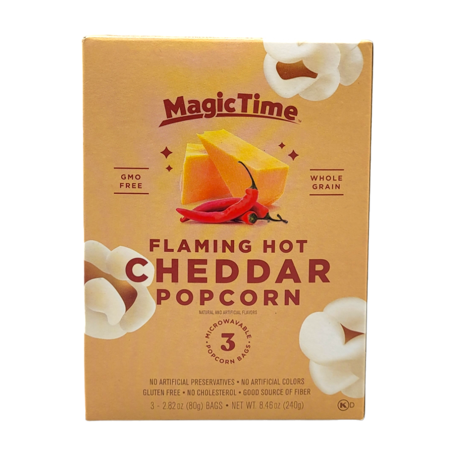 Magic Time Flaming Hot Cheddar Popcorn, 240g