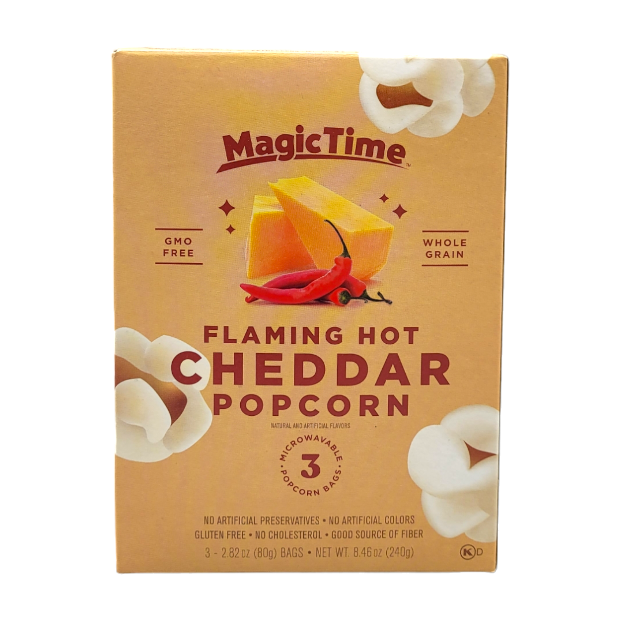 Magic Time Flaming Hot Cheddar Popcorn, 240g