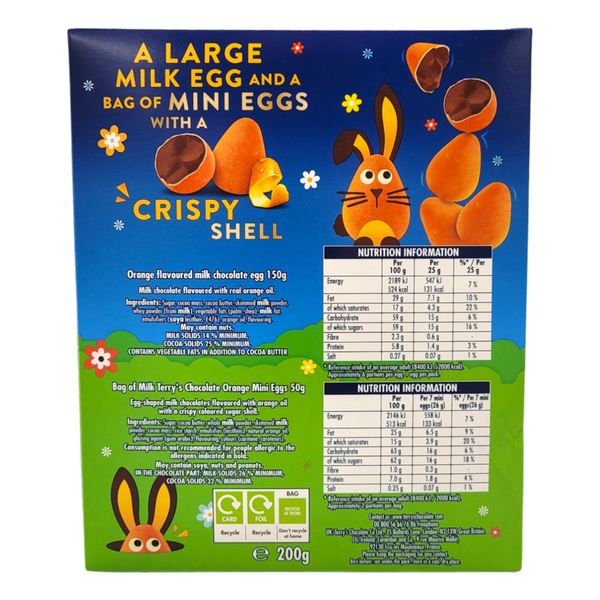 Terry's Chocolate Orange Easter Egg With Mini Eggs, 200g