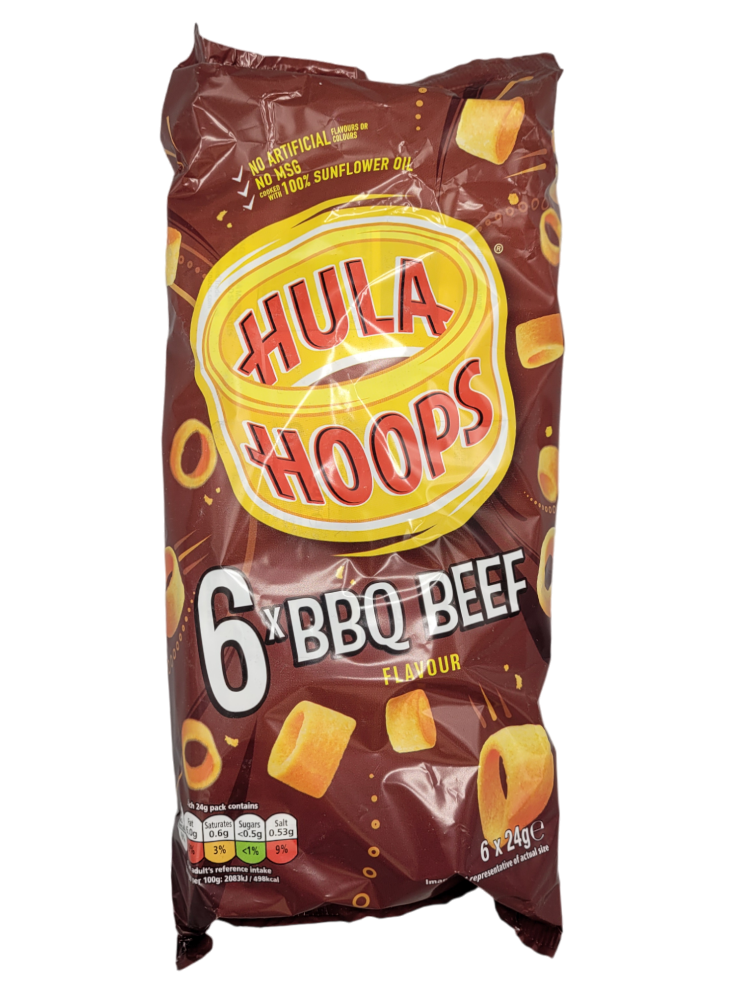 Hula Hoops BBQ Beef 6-pack