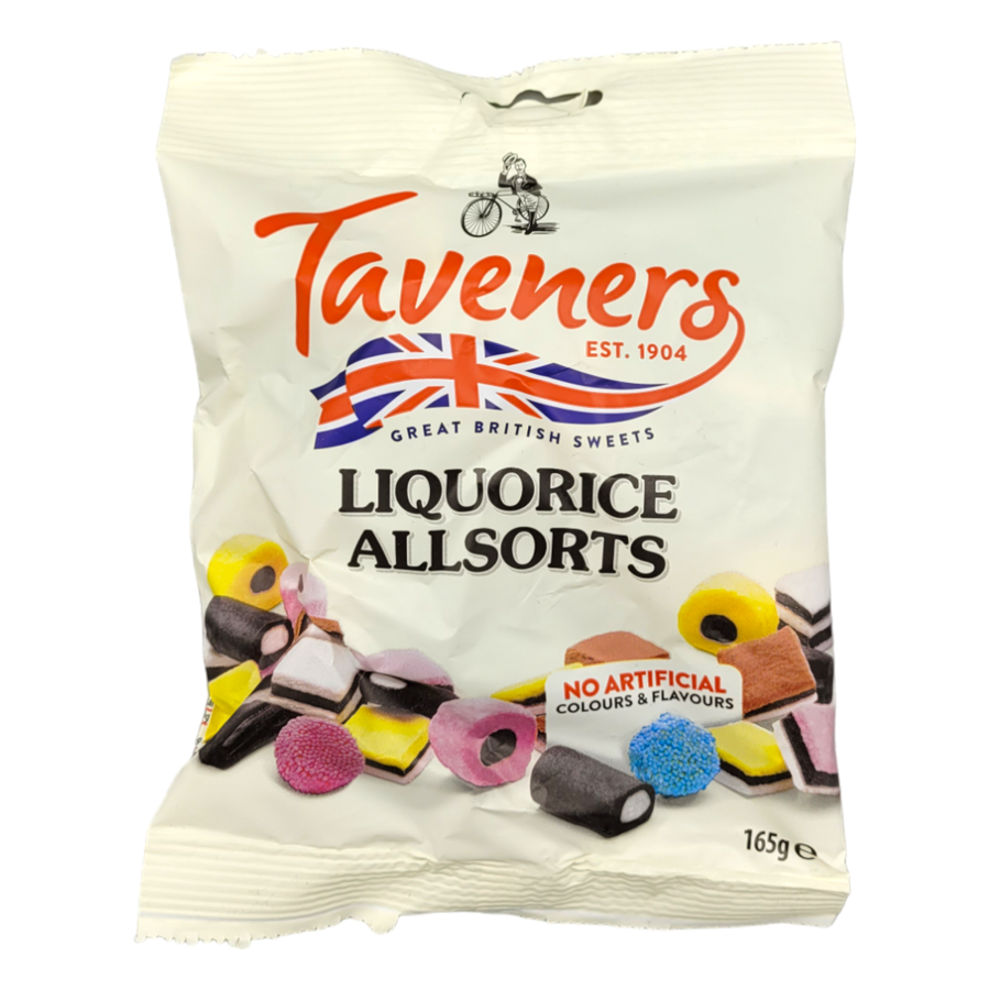 Taveners Liquorice Allsorts, 165g
