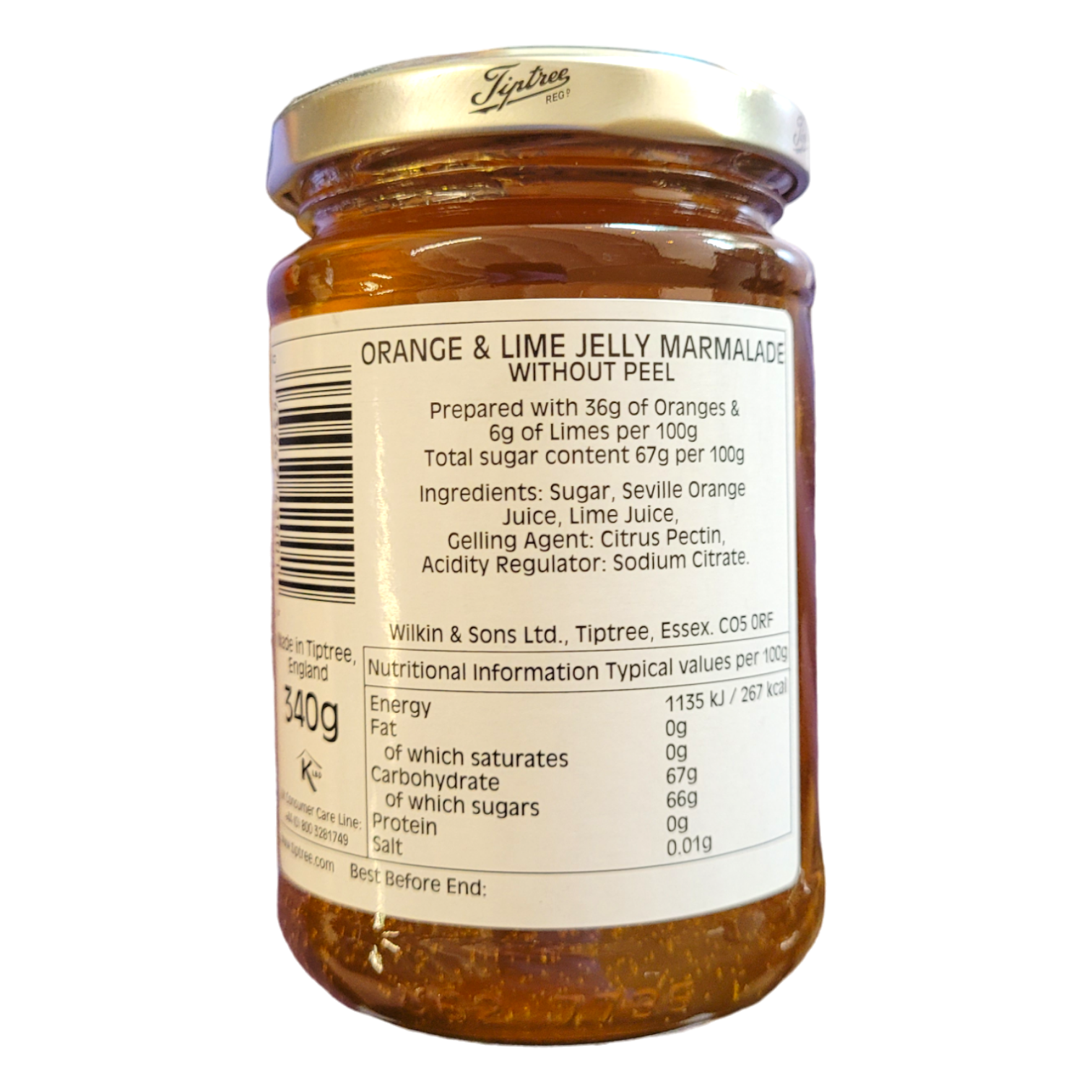 Tiptree Orange and Lime, 340g