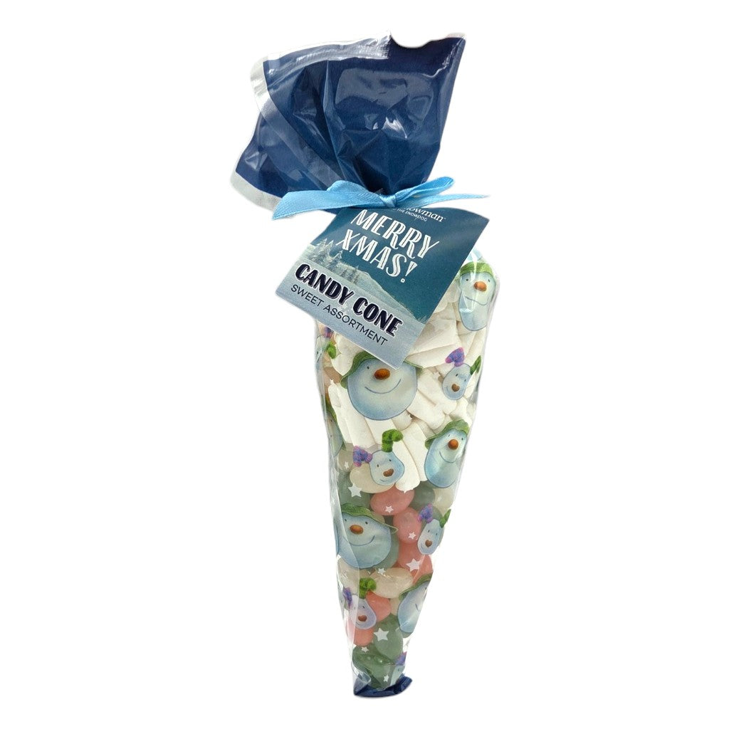 Snowman and Snowdog Candy Cone, 150g