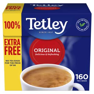 Tetley 160 Tea Bags, 450g