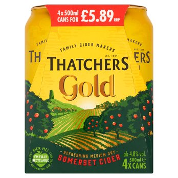 Thatchers Gold Cider, 4-pack