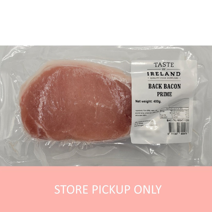 Thick Back Bacon, sliced, 400g