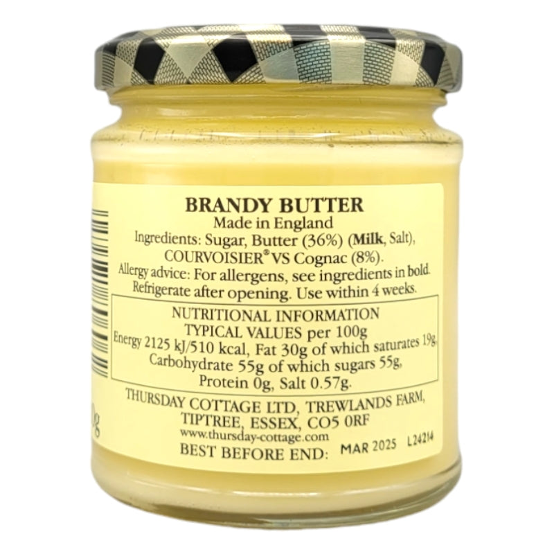 Thursday Cottage Brandy Butter 210g ingredients