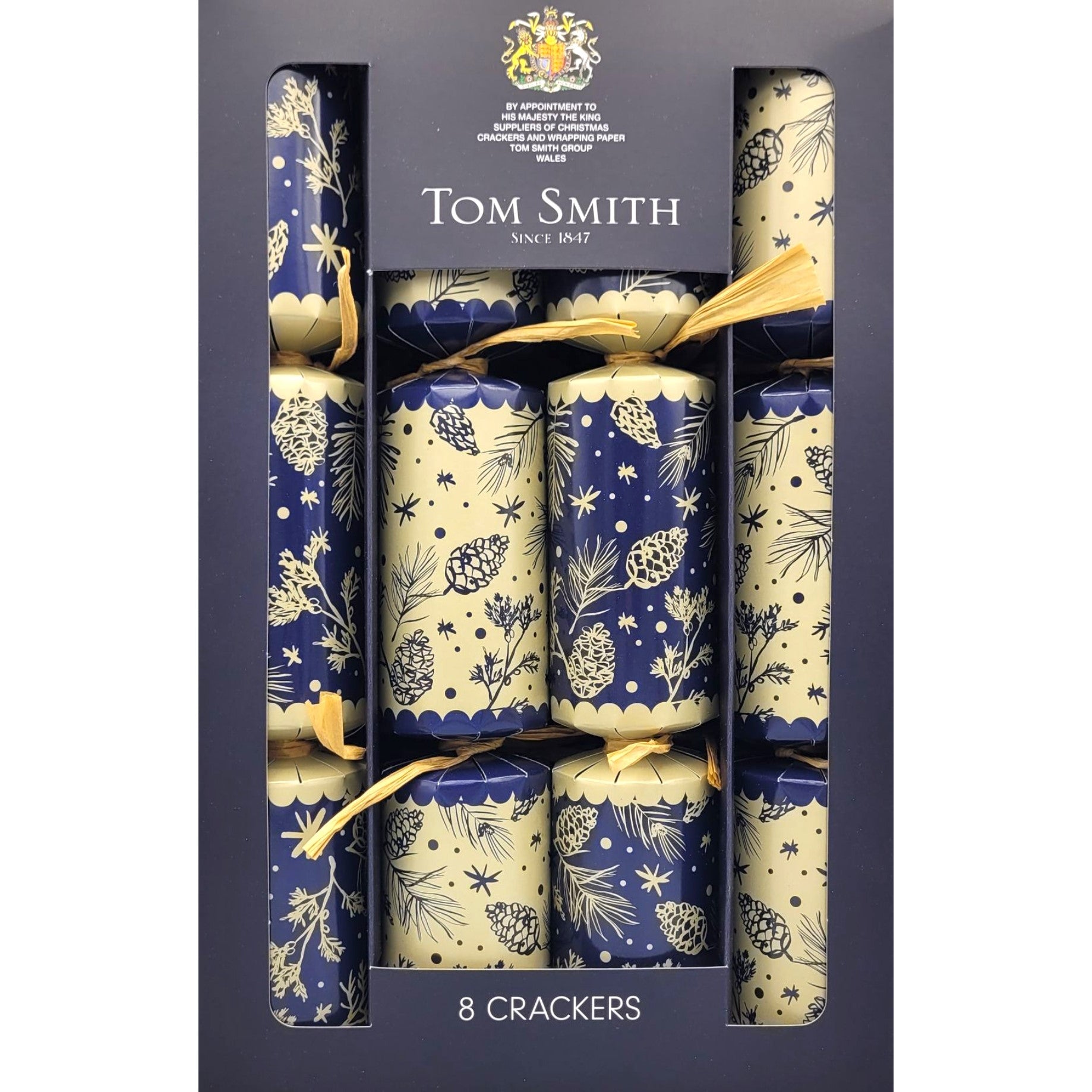 Tom Smith Pine Cone Forest Christmas Crackers, 8-pack