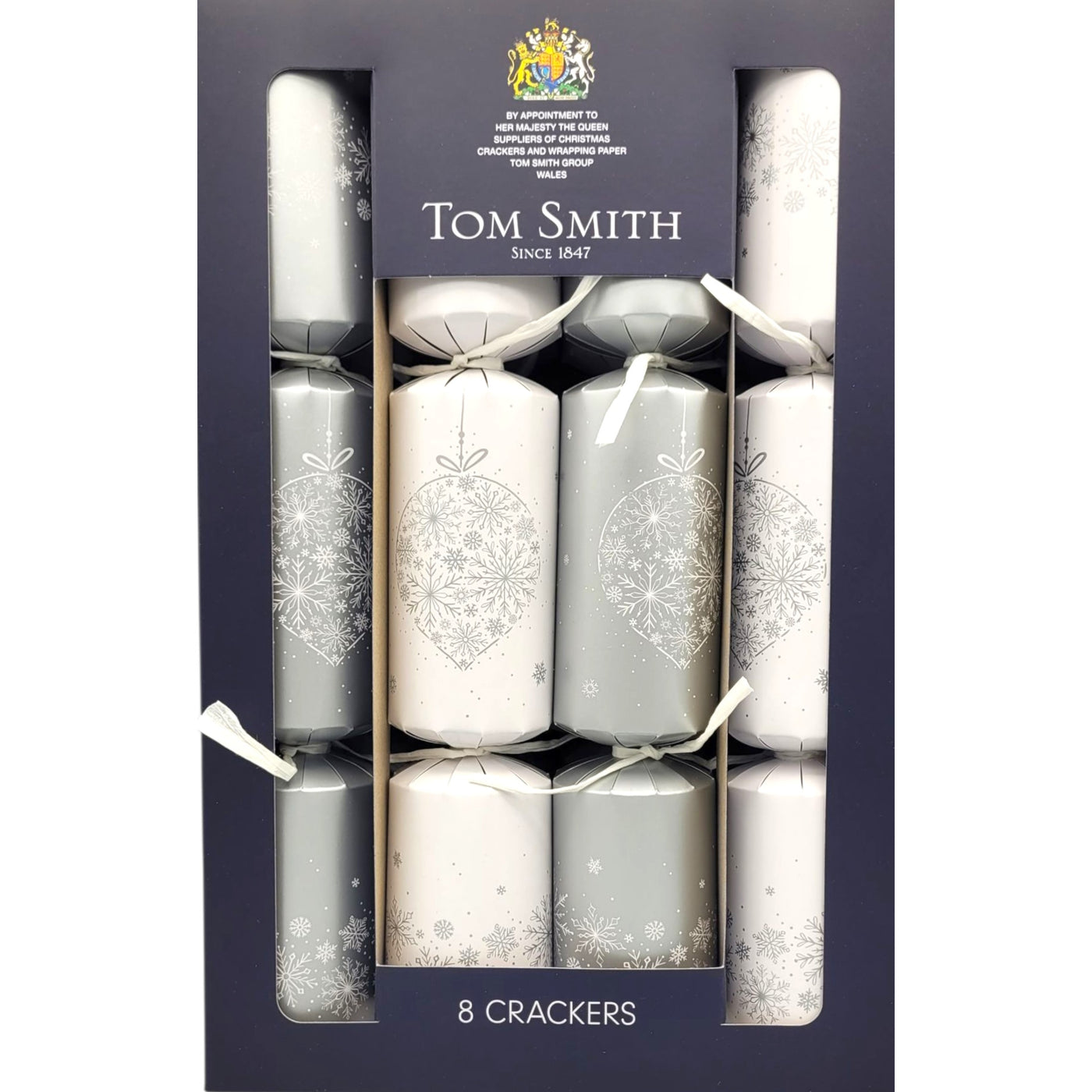 Tom Smith Silver Family Crackers 8-pack